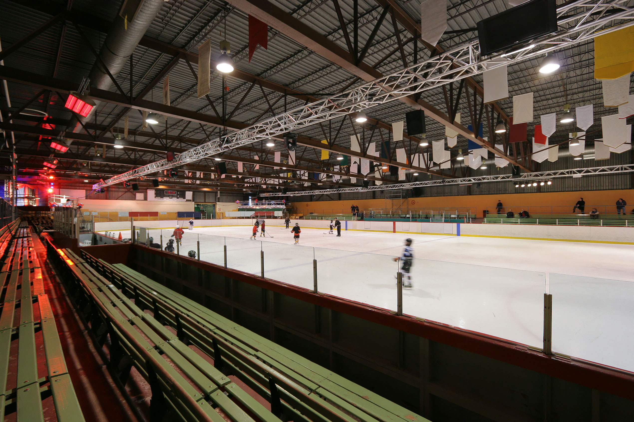 ice rink inside arena