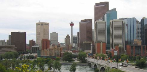 Une vue de la ville de Calgary