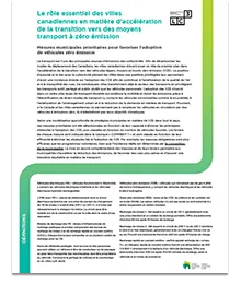 Le rôle essentiel des villes canadiennes en matière d’accélération de la transition vers des moyens transport à zéro émission