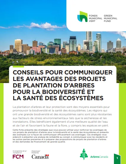  Image de la page couverture de la fiche- conseil sur la biodiversité et la santé des écosystèmes  