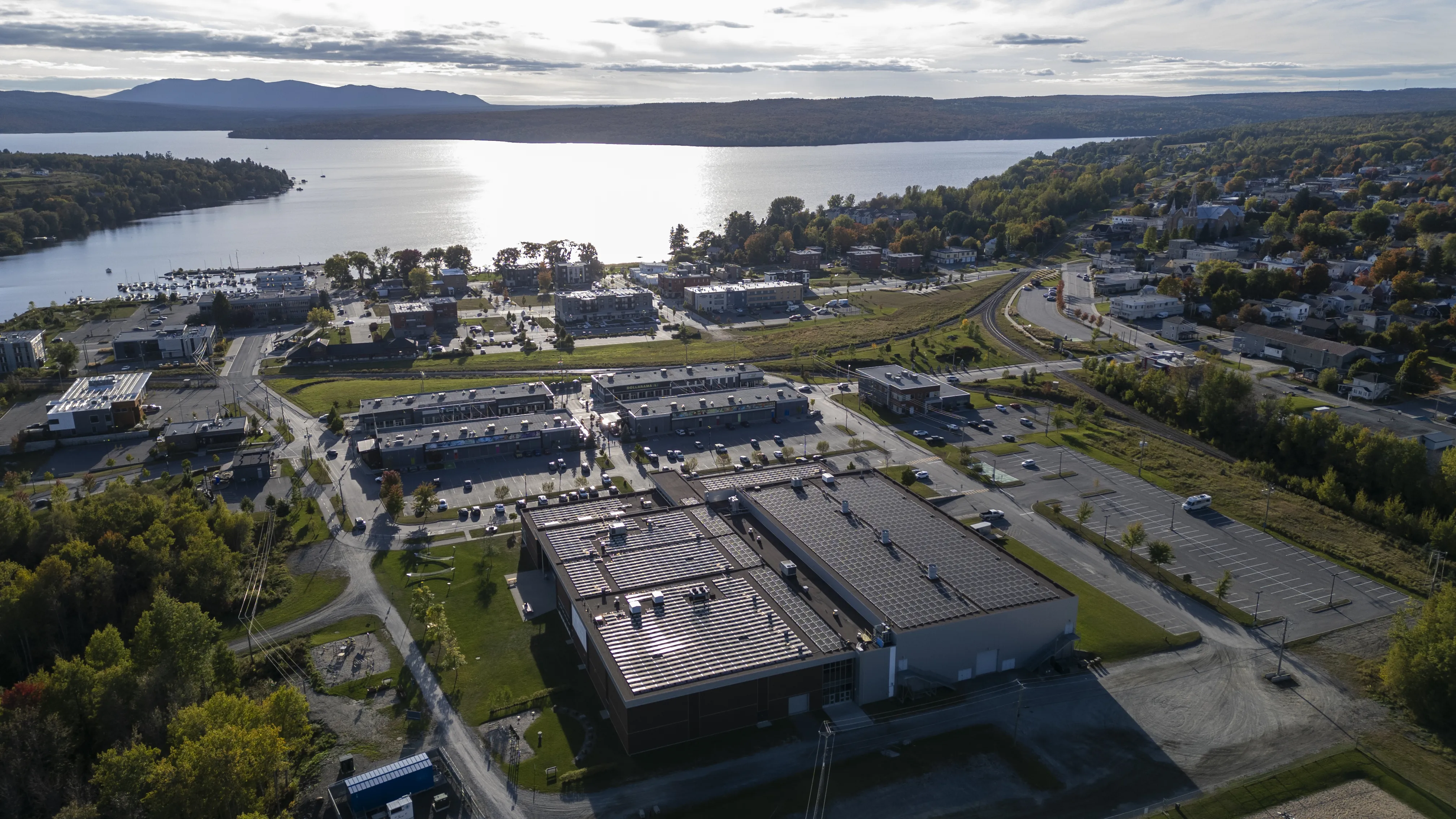 Aerial view, Lac-Mégantic