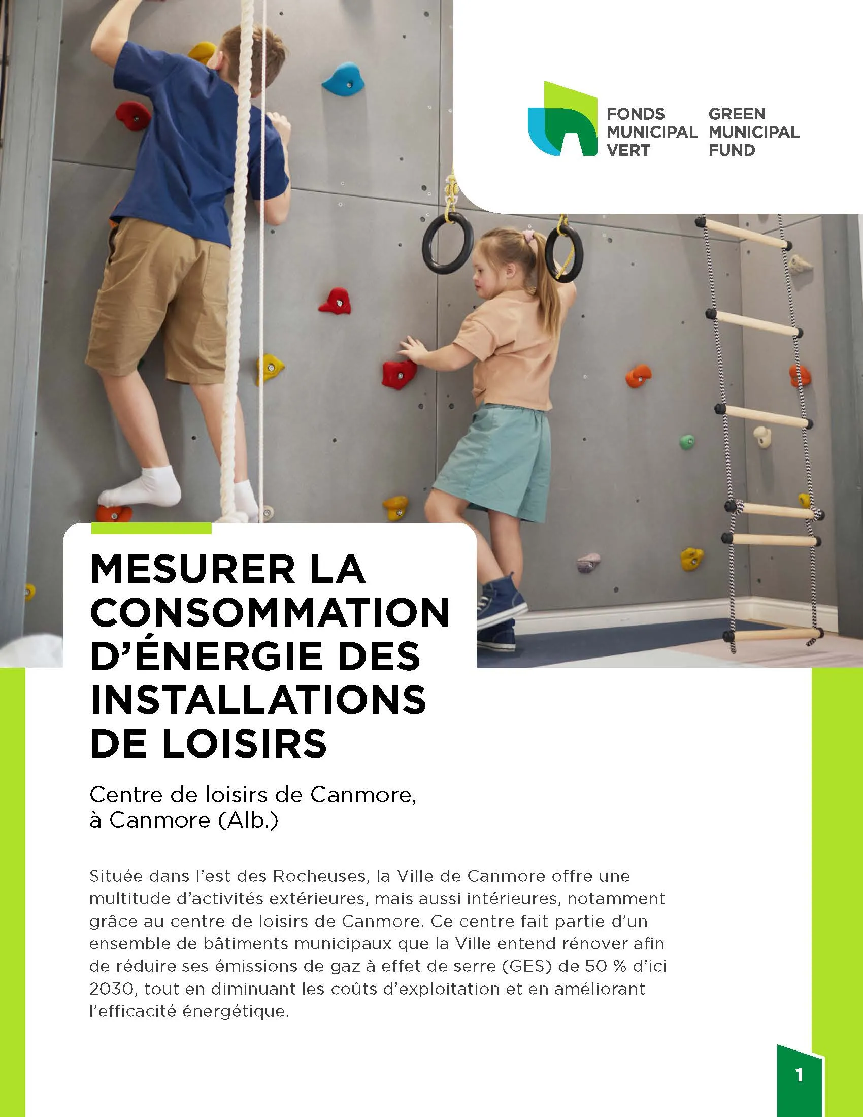 Couverture de l'étude de cas: Mesurer la consommation d’énergie dans les installations récréatives