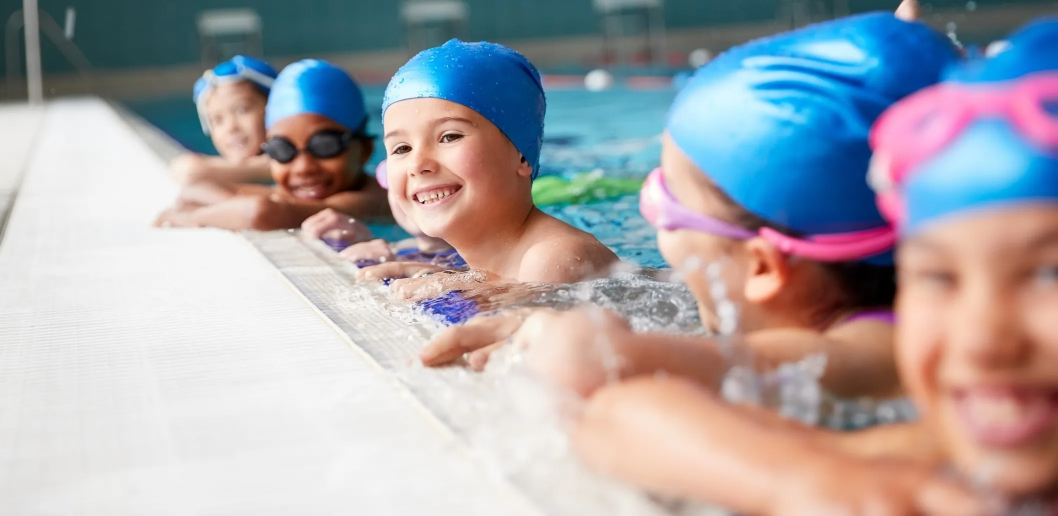 Children in the water cropped