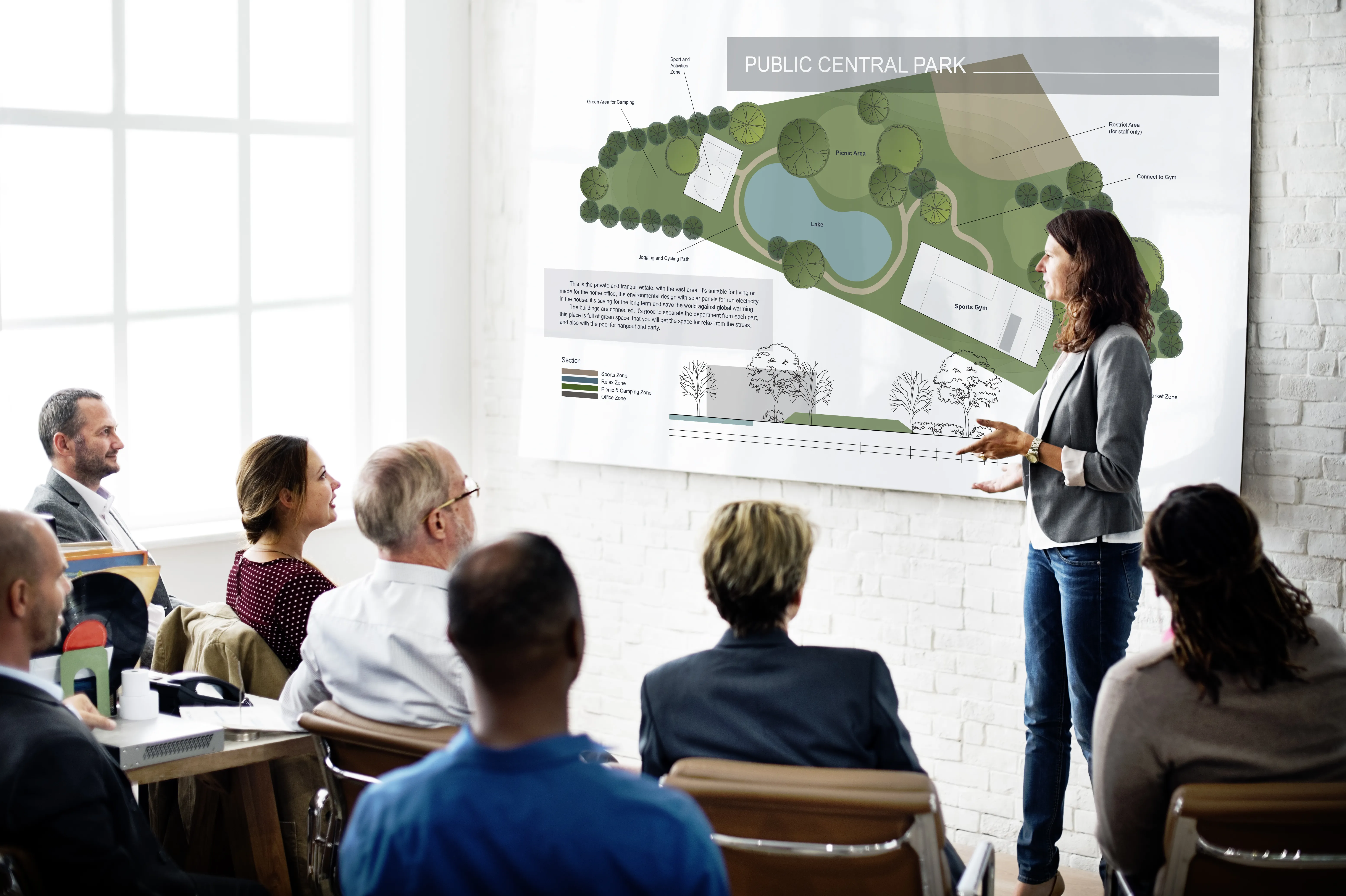 Community meeting to build a strategic urban forest management plan. 